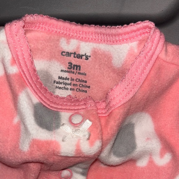 Carter’s Size 3m Elephant Pink Overalls - Picture 2 of 4